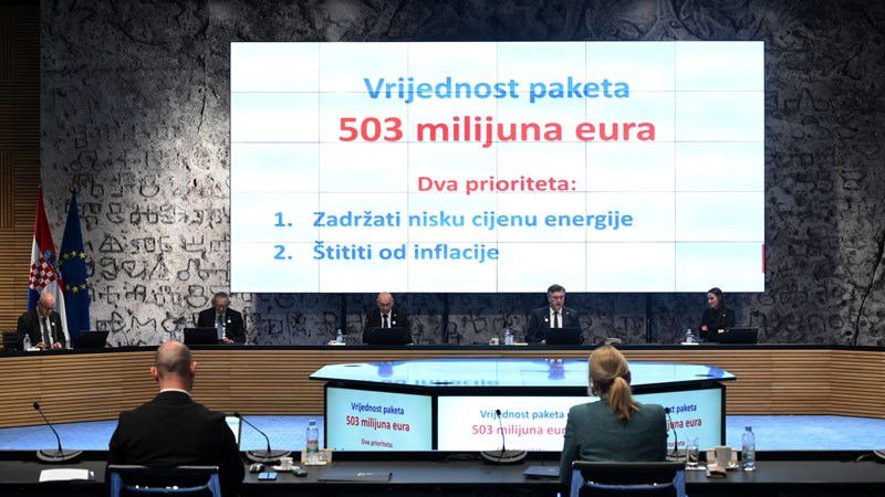 Prioriteti novog paketa mjera, vrijednog 503 milijuna eura, su zadržati nisku cijenu energenata i štititi od inflacije